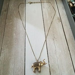 Lucky Brand Elephant pendant necklace